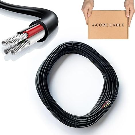 Cable Electrique Souple 28AWG Noir les petits appareils 5V/12V/24V/300V cable electrique fils (1/5)