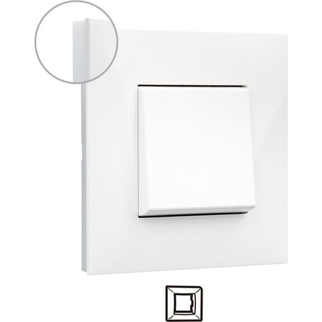 Placa Embellecedora 1 Elemento Blanco LEGRAND Valena Next 741001 Blanco