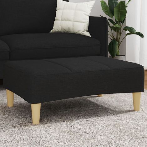 vidaXL Repose-pied noir 77x55x31 cm tissu (1/5)