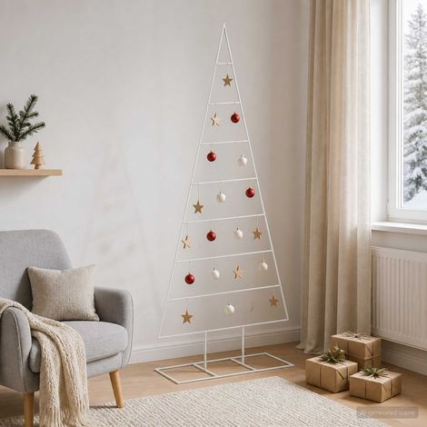vidaXL Árbol de Navidad de metal KUOPIO 180 cm (1/5)