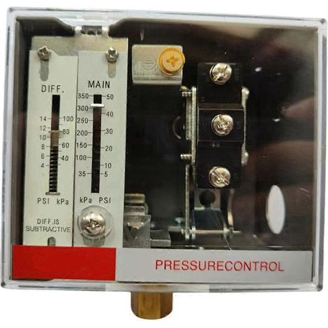 Pressostats SPDT pour chaudière à vapeur, pression différentielle réglable, raccord 1/4" NPT, 35-350 kPa (1/5)
