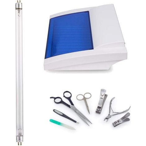 Tube de Lampe, Tube de lumière de stérilisation ultraviolette désinfectant Les Accessoires de stérilisateur pour Le Salon de beauté Nail Art(8W) (1/5)