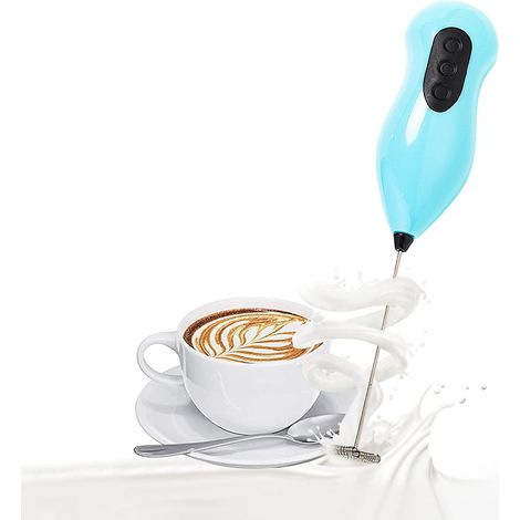 Batteur Électrique Portatif - Acier Inoxydable 304 - Pour Café Lait Chocolat - Sans Fil - Compact - 1 Pièce (1/5)