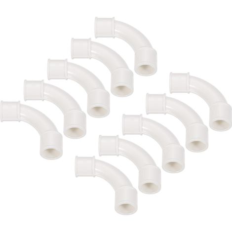 Pack De 10 Coude De Raccordement De Conduit En PVC (1/5)
