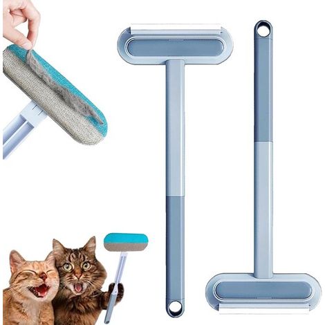 Quitapelos para gatos, 43 x 18,5 cm, Reutilizable, Mango para pelo de perro y gato, Diseño ergonómico, Mango largo, cama, alfombra y rascador (1/5)