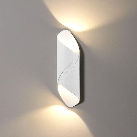 AGE Applique murale LED moderne créative 10W blanc pur Imperméable IP65 Applique murale LED en aluminium Intérieur Extérieur Salle de bain Chambre à coucher Salon Entrée Couloir Escalier Porche [Cote (1/5)
