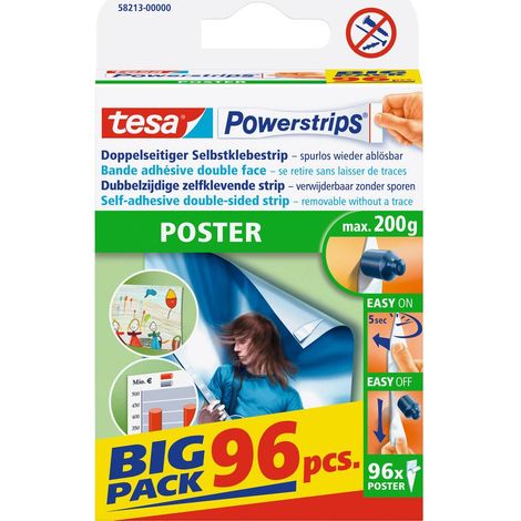 tesa Powerstrips® Poster tesa 58213-00000-20 blanc 96 pc(s)