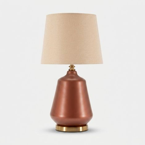 Tischlampe aus Glas und Stoff Rosenthal C (1/5)