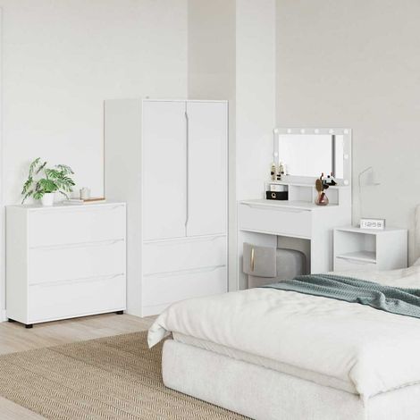 vidaXL Storage Cabinet White 80 x 31 x 81 cm Engineered Wood (1/5)