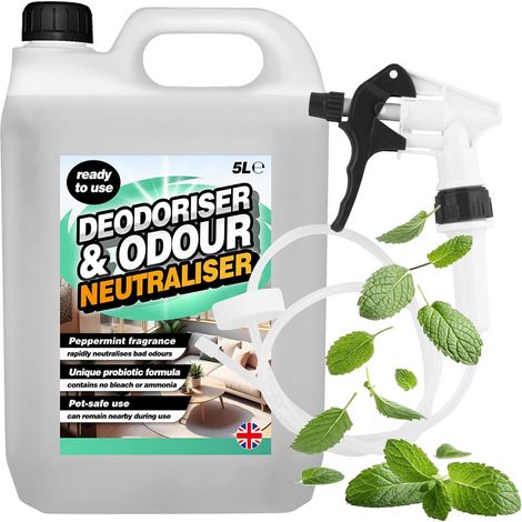 1 x 5L Peppermint Deodoriser & Odour Neutraliser With Long Hose Trigger