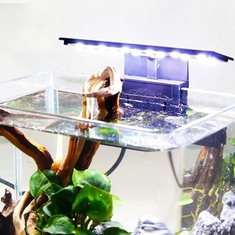 Éclairage d'aquarium X3 Aquarium LED lampe d'aquarium 220V 6W plantes aquatiques et poissons Nano Aquarium Éclairage (1/5)