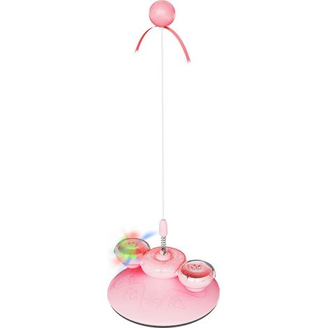 Jouet interactif pour chat avec herbe à chat, jouet pour chat d'intérieur, jouet amusant pour chaton avec boule lumineuse LED, jouet d'exercice pour chat, jouet kickball avec herbe à chat, cadeau pour (1/5)