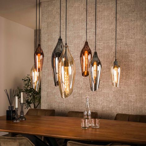 Suspension design en verre 7 lampes COCO (1/5)