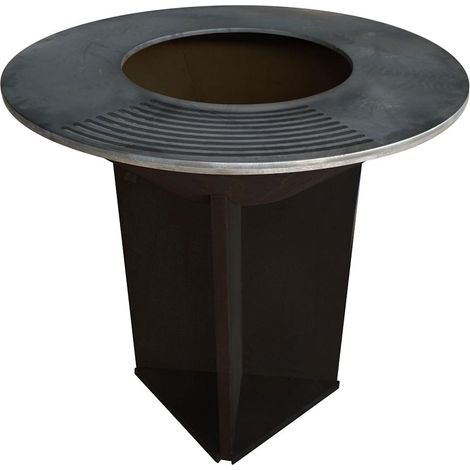 Barbacoa Grande acero con plancha acero y grill EFP56B (1/4)