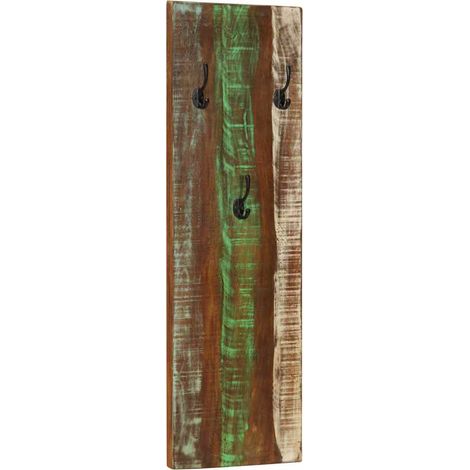 Maison Exclusive - Appendiabiti a Parete 2pz 36x3x110cm Legno Massello di Recupero (1/5)