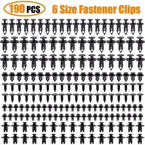Juego de 190 clips universales para coche (6 tamaños) (1/5)