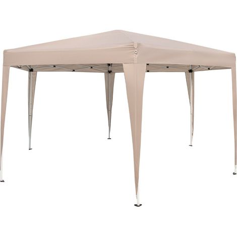 Carpa plegable hexagonal con bolsa de transporte, 400 x 348 cm