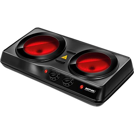 MPM MKE-21 Cocina Portátil Vitrocerámica Negra (1/4)