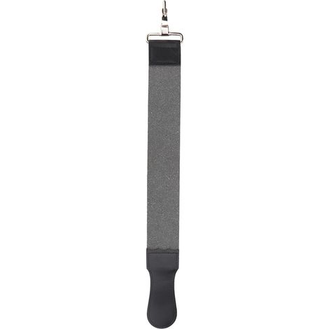 Cuir À Rasoir Pliant Double Couche Pour Barbier - Aiguisage Et Polissage De Lames - Design Avec Crochet De Suspension - Noir - 1 Pièce (1/5)