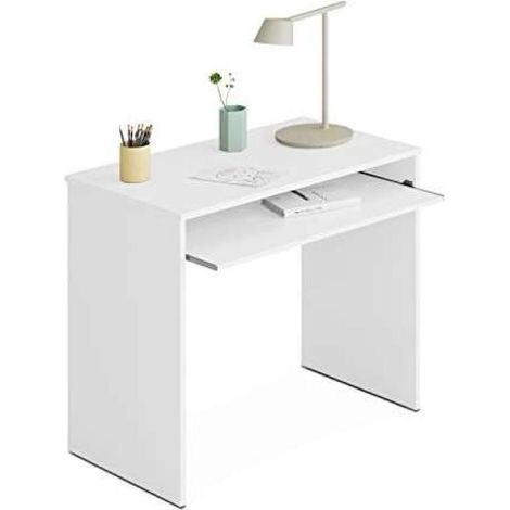 Escritorio Austin con hueco interior fijo en blanco alpes. 78 cm (alto), 79 cm (ancho), 43 cm (fondo) (1/3)