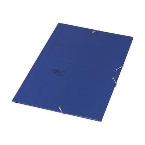CARPETA 4 GOMAS SENCILLA AZUL
