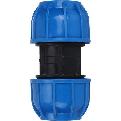 Adattatore per connettore dritto per tubo dell'acqua in plastica PE da 63 mm - Adattatore non tossico, resistente alla pressione, raccordo per tubi privo di batteri per connessione PPR, PE, PVC (1/5)