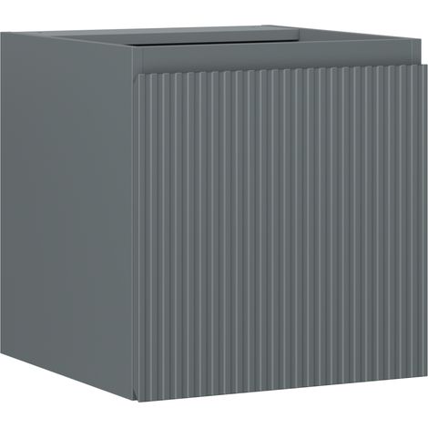 Mexen Rivel mobile da bagno sottolavabo 45 cm, 1 porta, scanalato, grafite opaco - 91A21-04547-1-BF66 (1/5)