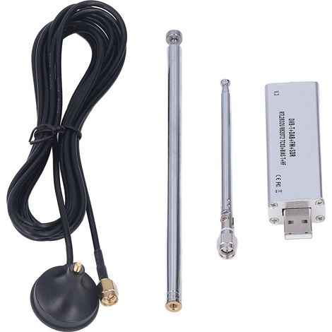 Récepteur radio logiciel (SDR) pleine bande 100 kHz-1,7 GHz RTL2832U R820T2 TCXO BIAS T HF SMA (1/5)