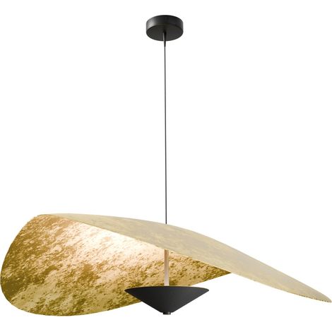 Ø Lumière suspendue LED de 90 cm Lente Feuille d’or - 2100-05-08-90 (1/3)