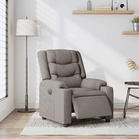 Maison Exclusive - Relaxsessel Elektrisch Taupe Stoff