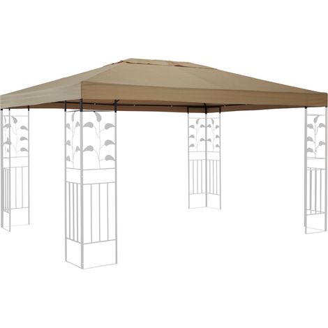 Ersatzdach für Blätter Pavillon 3x4m Pavillondach Sand Ersatzbezug (1/5)