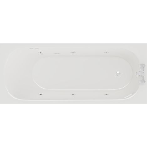 Wholesale Domestic Compact 1500mm x 700mm 6 Jet Chrome Flat Jet Single Ended Whirlpool Bath (1/5)