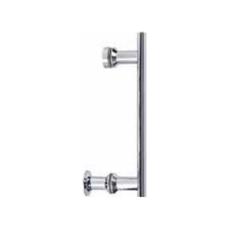 Kit Maniglia Box Doccia Round Cromata Minimal – Interasse 145 mm – Lunghezza 200 mm
