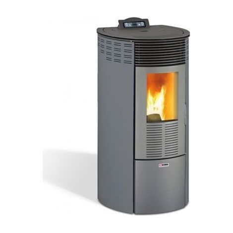 Stufa a Pellet Ventilata King Round 12 8.7kW 200m3 Antracite - 93061
