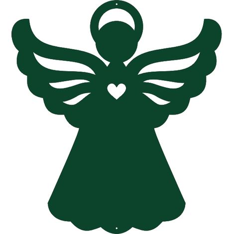 Weihnachtsanhänger ANGEL Ś26, durchbrochene Weihnachtsdekoration, Weihnachtsgrün