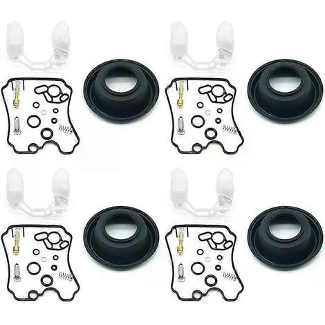 Kit de réparation de carburateur pour Yamaha YZF750R YZF750 YZF 750 R 1993 1994-1998 : membrane à dépression, flotteur, soupape (4 pièces). (1/4)