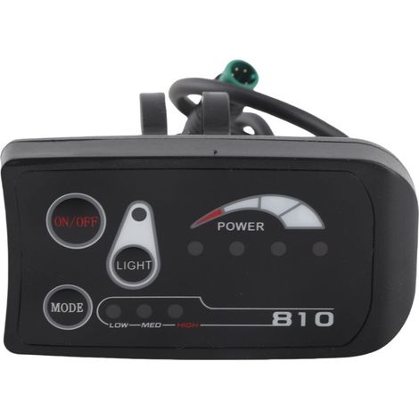 Panneau De Commande Led - Pour Velo Electrique - 36 V 48 V - Etanche - Compatible Guidon 22 2 Mm - 1 Unite (1/5)