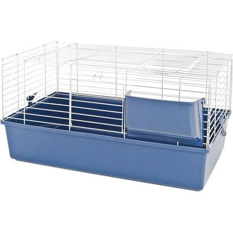 Gabbia in acciaio e plastica con mangiatoia per criceti : 100 x 53 x 46 cm