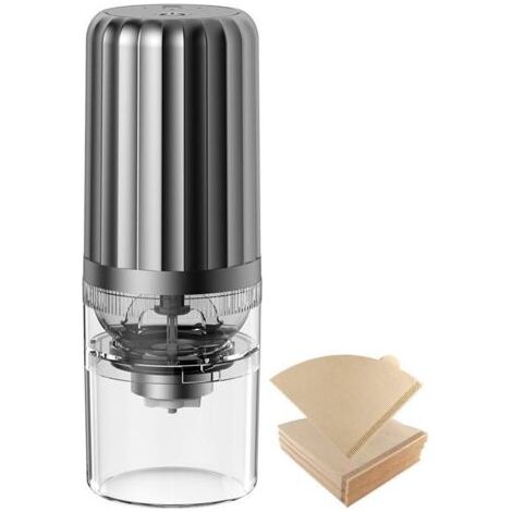 Sunxury – Moulin à café électrique conique – Noyau en céramique – Réglage Muli Grind – Rechargeable USB – 100 filtres à café inclus (1/5)