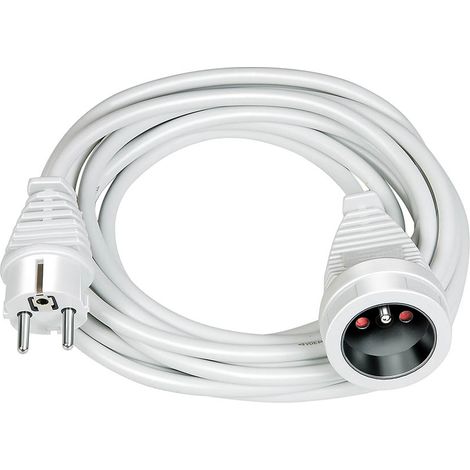 Cavo di prolunga con guaina in plastica di alta qualità, 3 m, bianco, H05VV-F3G1.5 brennenstuhl