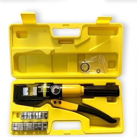 Pince à sertir hydraulique domestique multifonctionnelle, outil de sertissa à pression 8T de 4 à 70 mm², pince à sertir for borne de câble, bricola