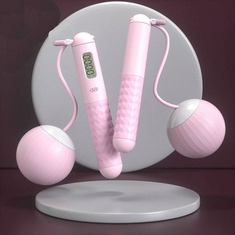 Springseil  Kabelloses Springseil  Springseil für Anfänger  Springseil mit einstellbarer Sprungzahl  Professionelles Indoor-Springseil für Anfänger mit Doppelverschluss