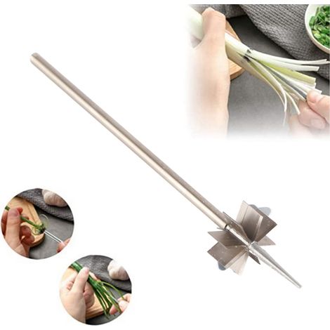 Râpe à oignons verts en fleurs de prunier, râpe à oignons verts ultra-fine, râpe à épinards d'eau pour la cuisine et les restaurants. (1/5)