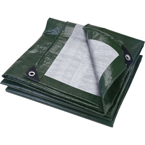 (Vert, 200x300CM) Bâche imperméable avec boutonnières, couverture anti-pluie multifonctionnelle, adaptée aux patios extérieurs et aux jardins botaniques. (1/4)