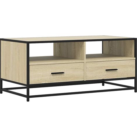 Maison Exclusive - Couchtisch Sonoma-Eiche 100x50x45 cm Holzwerks