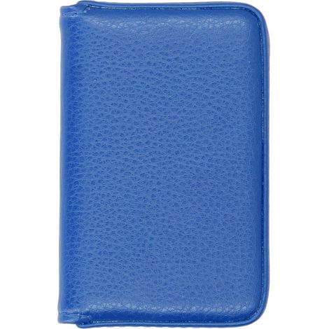 Porte-cartes de visite avec fermoir magnétique, étui à cartes professionnelles portable, cadeau pour hommes et femmes, bleu 001 (1/5)