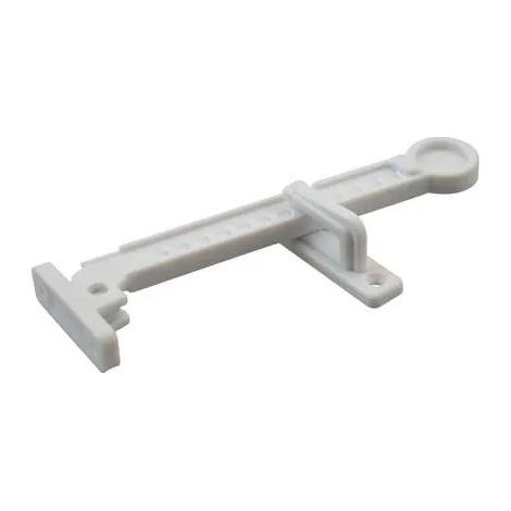 Entrebâilleur de fenêtre, L.160mm, H.32mm, P.13mm, PVC, 1 pièce.