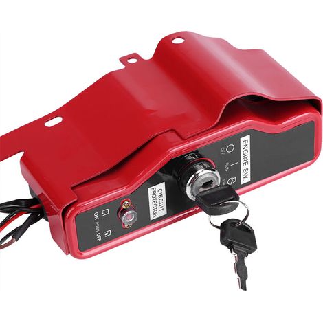 Elektrischer Zündschalterkasten mit 2 Schlüsseln für Honda GX390 13 PS, GX340 11 PS, 168F und GX160 Benzinmotor