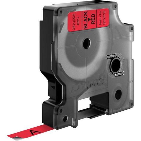 DYMO D1 40917 Couleur de ruban: rouge Couleur de police:noir 9 mm 7 m