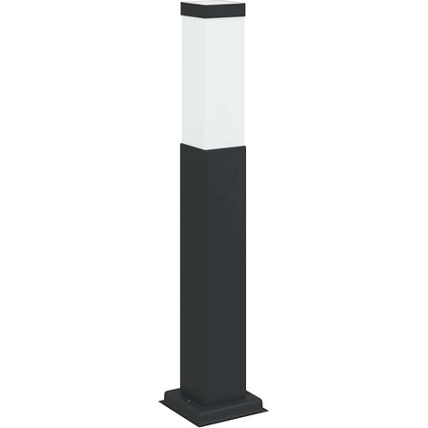 vidaXL Borne lumineuse 50 cm noire IP44 (1/5)